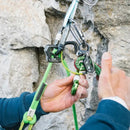 Edelrid GIGA JUL Zekeringsapparaat 2-in-1-modus 8,5-10,5 mm touwcompatibiliteit