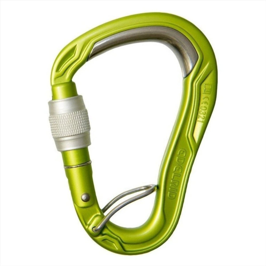 Edelrid HMS kogelvrije schroef karabijnhaak wikkelring leisteen klimuitrusting grijs