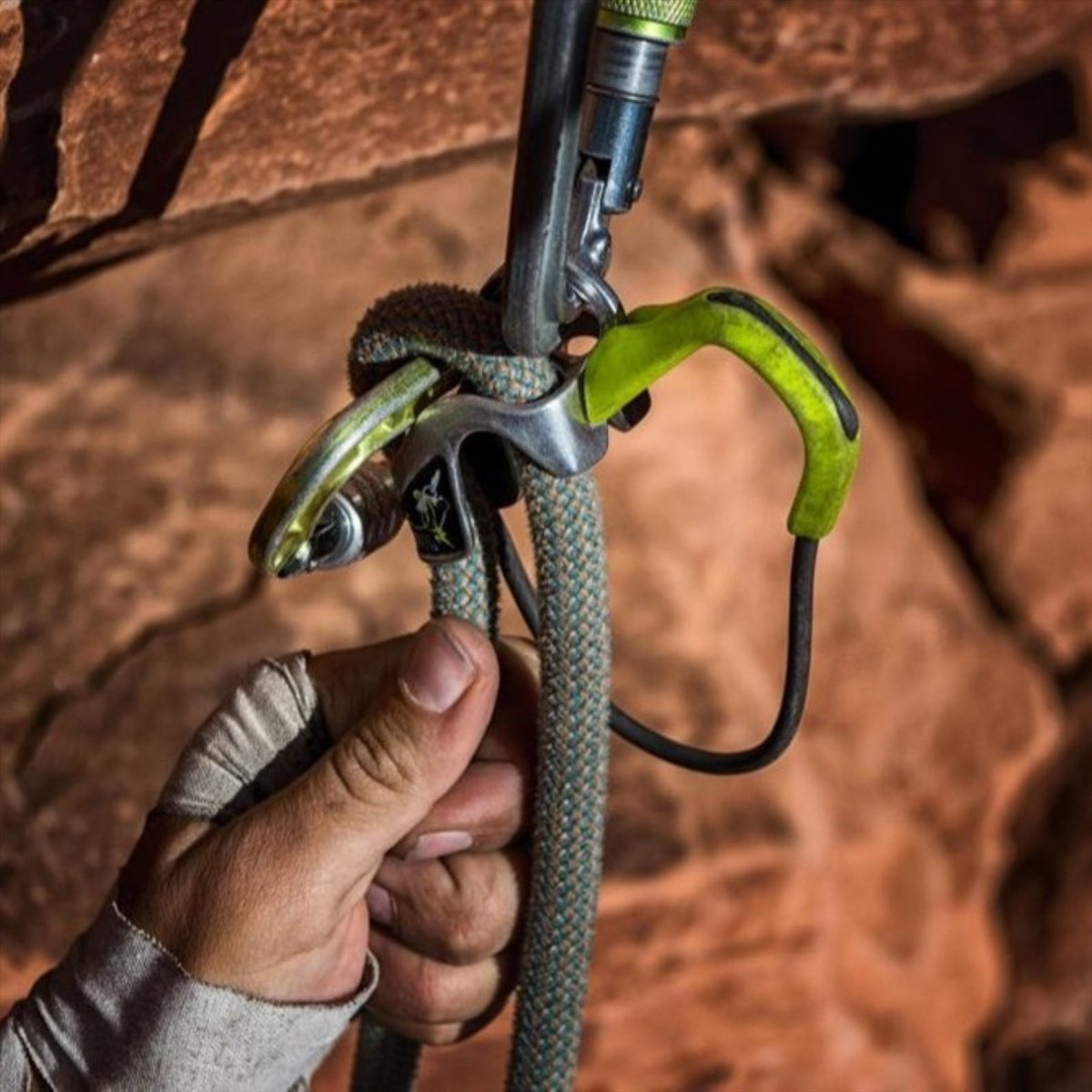 Edelrid Megal Jul Zekeringsset Kogelvrije schroef Automatisch remmend zekeringsapparaat Oasis