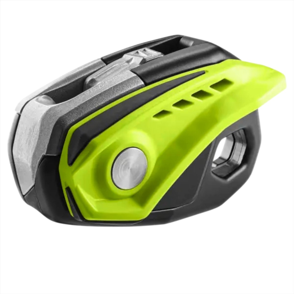 Edelrid MEGAWATT industriële afdaalder met touwtoegang reddingsapparaat Cartified groen