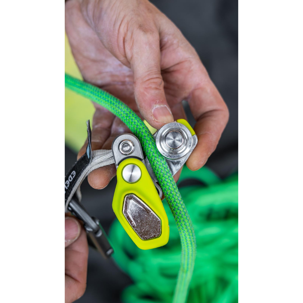 Edelrid Ohmega klimremassistent met katrol 8,6–10,5 mm touwoase