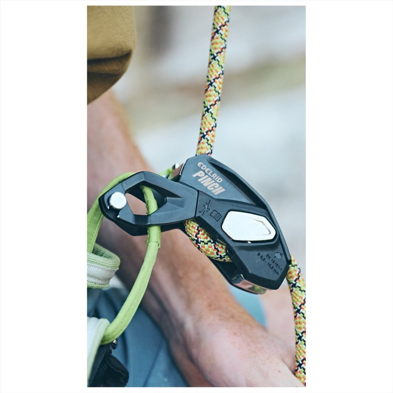 Edelrid Pinch Assisted Rem Buray Device Precise Lowering Control Green