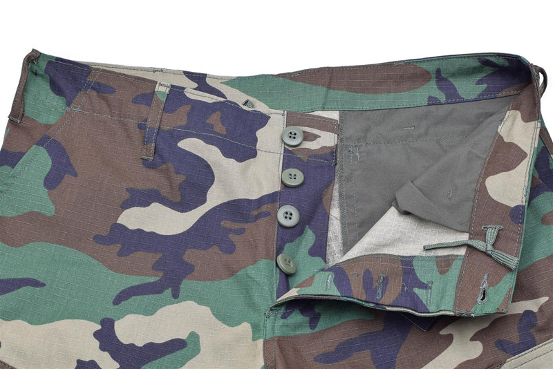 MIL-Tec Brand U.S. Militaire stijl Woodland Camo Ripstop Soldaten BDU Cargobroek