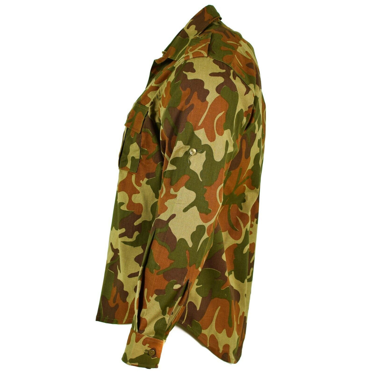 Origineel Roemeens leger M90 Combat Shirt Borstzakken Outdoor Leaf Camo