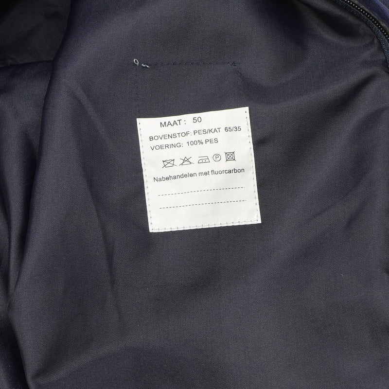 Originele Nederlandse militaire dames trench jas vast blauwe regenjas gewatteerde voering
