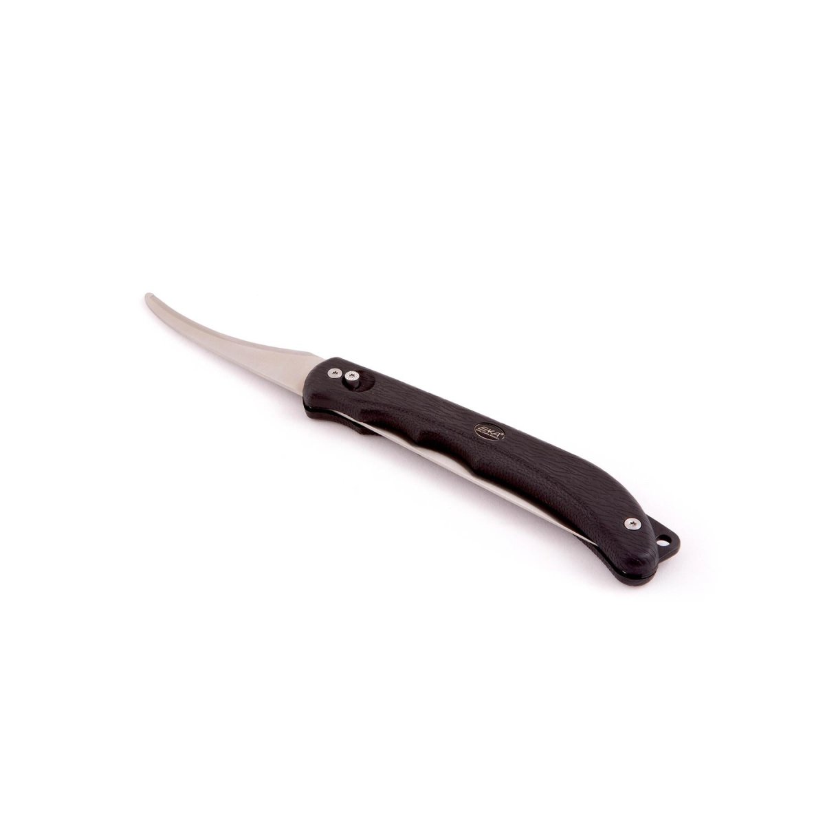 Eka Brand Duo filet mes zeeman darmopener 59 HRC stalen rubberen handvat omhulsel