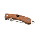 EKA Brand Swede 9 folding knife 57 HRC stainless steel firestarter wooden handle - GoMilitar