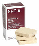 NRG-5 emergency food ration pack with 9 energy bars, compact and nutrient-dense survival food for hiking and prepping