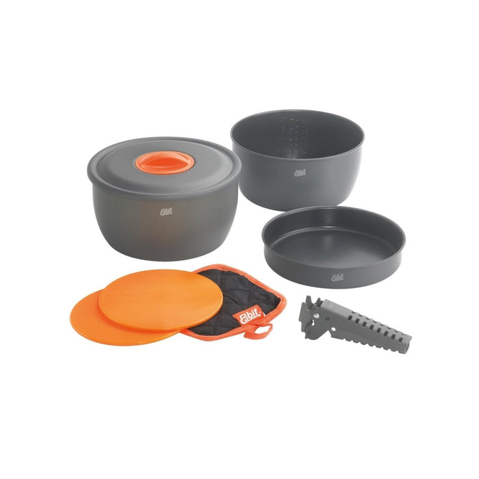 ESBIT Brand Cookware lichtgewicht duurzame aluminium kampeerpot voor buiten BPA-vrij - GoMilitar