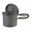 Esbit lichtgewicht pot 625 ml camping hard geanodiseerd aluminium vouwhandgreep grijs