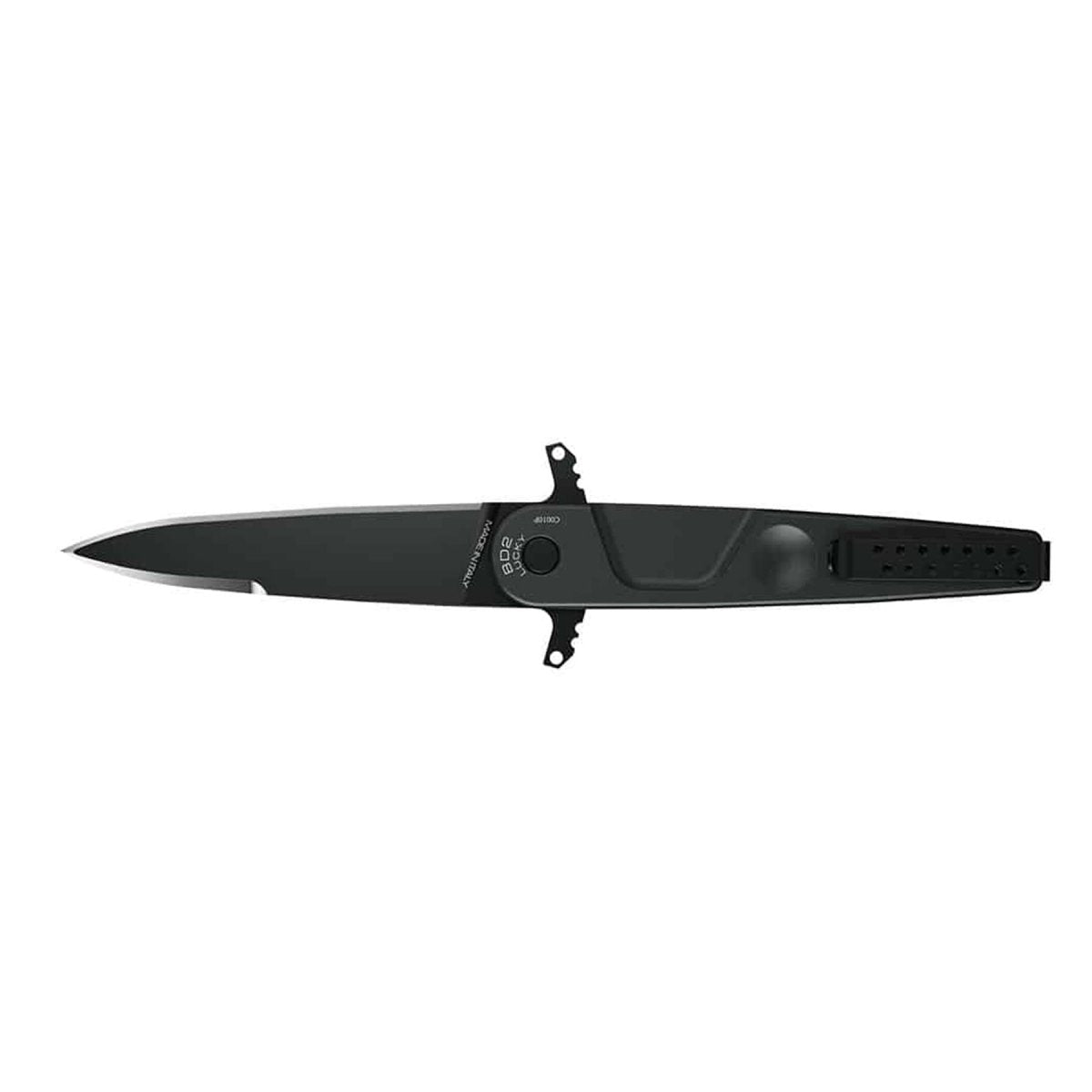 ExtremaRatio BD2 LUCKY BLACK zakmes Bohler N690 stalen lemmet met gladde rand