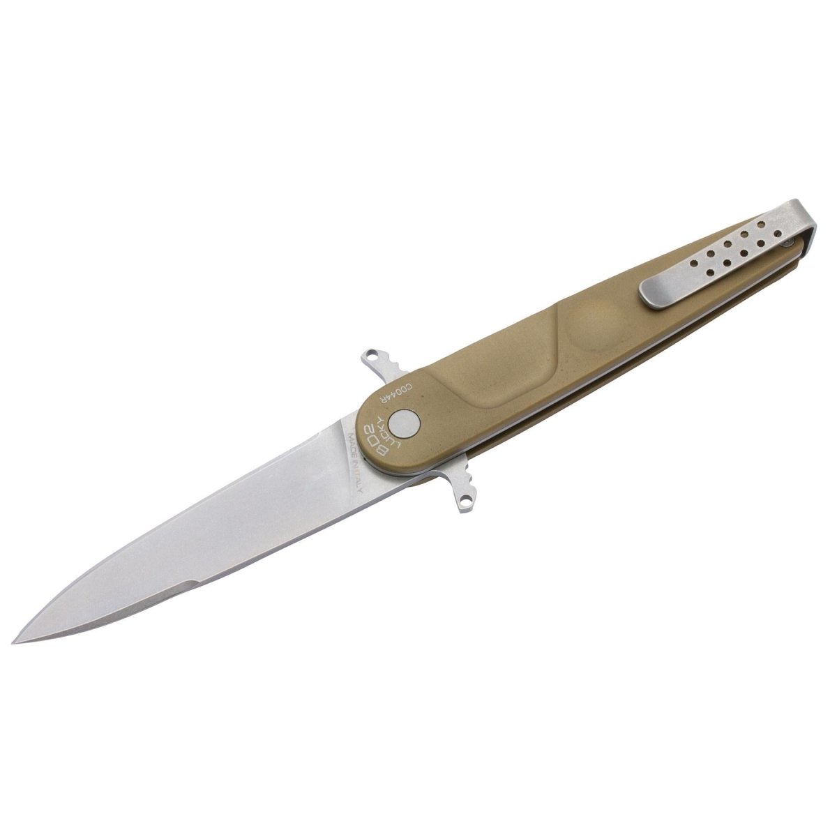 ExtremaRatio BD2 LUCKY DESERT zakmes Bohler N690 staal plain edge mes