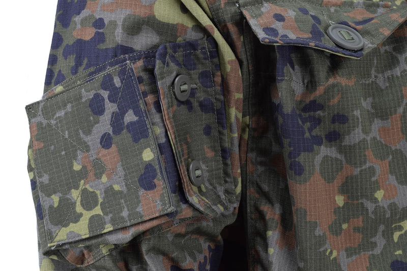 Tacgear -merk Duitse militaire stijl Field Jacket Commando Troops Flecktarn Camo