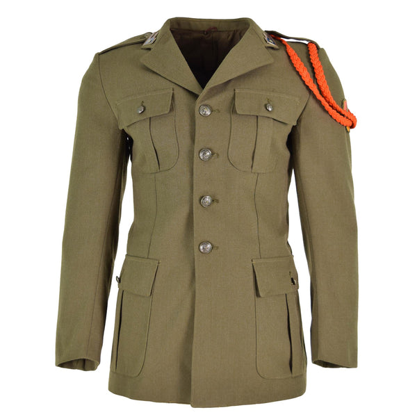 Originele Italiaanse legerjack bruine parade uniform jurk wol militair probleem