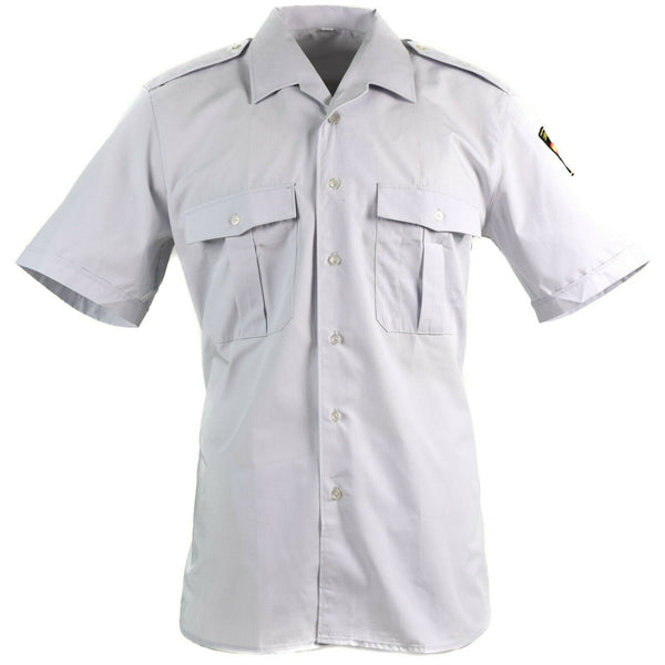 Echt Spaans politiehirt grijze militaire korte mouwen shirts nieuw
