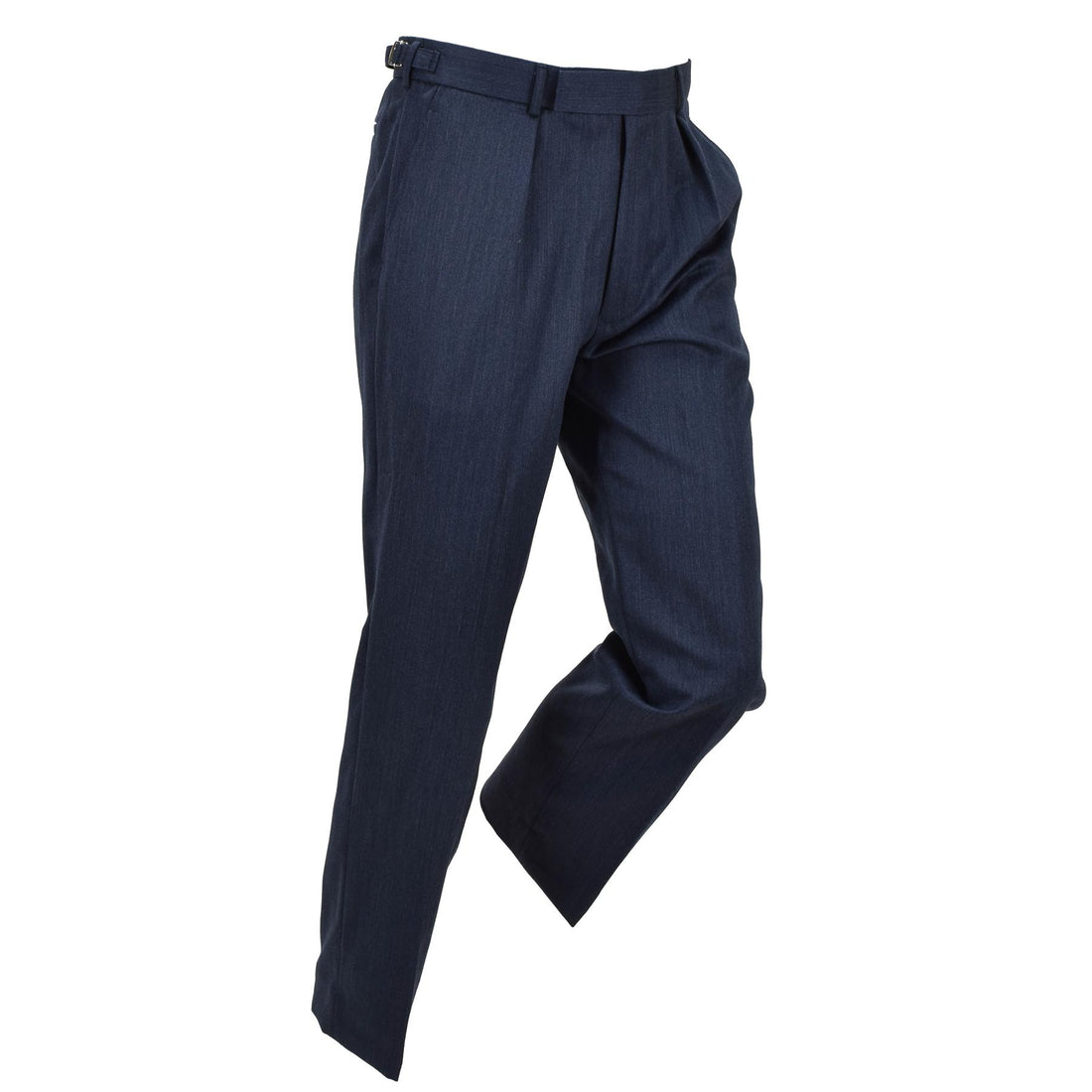 Originele Britse militaire nr. 1 geklede broek formeel zonder zakken blauw