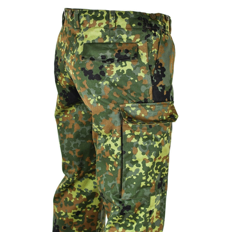 Echt Duitse legernummer Flecktarn Pants Field Combat Camo BW -broek Nieuw