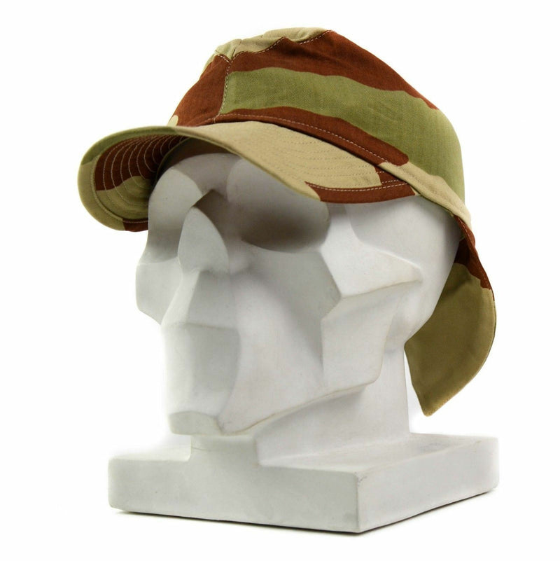 Echt Frans Frans Frankrijk Leger Combat Cap Swallowtail Hat Desert Camo met nekflap