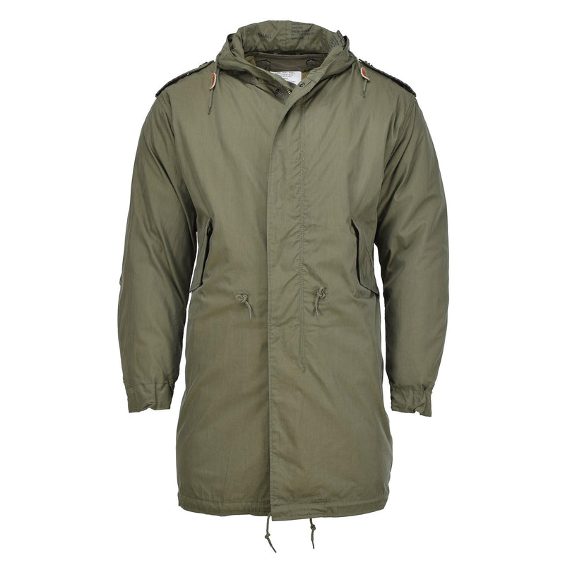 MIL-TEC Amerikaanse militaire stijl M51 Hooded Parka gewatteerd afneembare voering Olive Nieuw