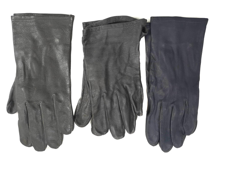 Originele Duitsland Leger Leerhandschoenen Grijs Tactisch militair surplus probleem