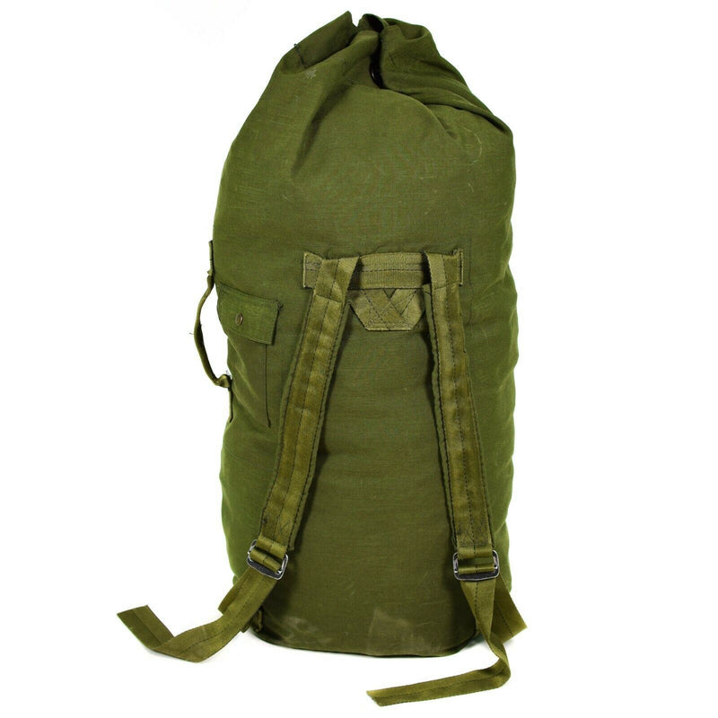 Echte Amerikaanse leger Duffel Bag Grote militaire olijfgroene Sack Canvas Sea Sack Pack