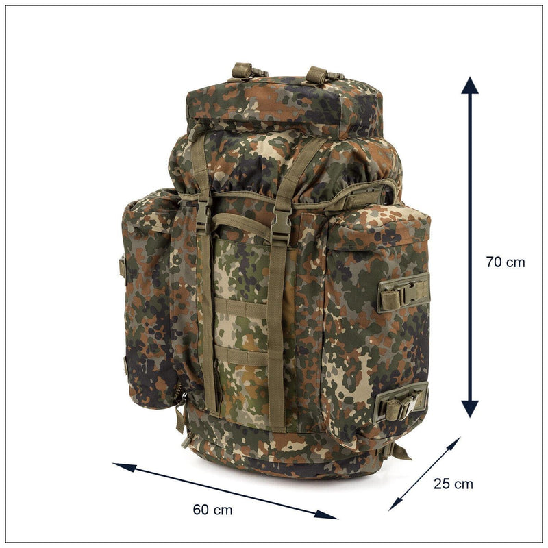 A.Blochl BW Mountain Trekking Rucksack Camping Grote rugzak Flecktarn Camouflage