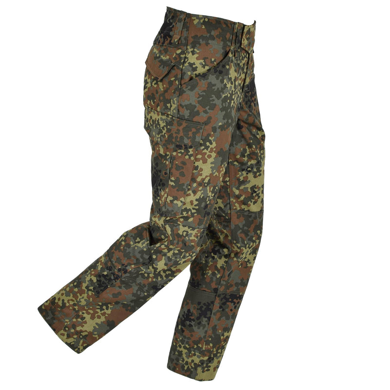Leo Kohler Militaire tactische broek Verken Flecktarn Camo hogere taille broek