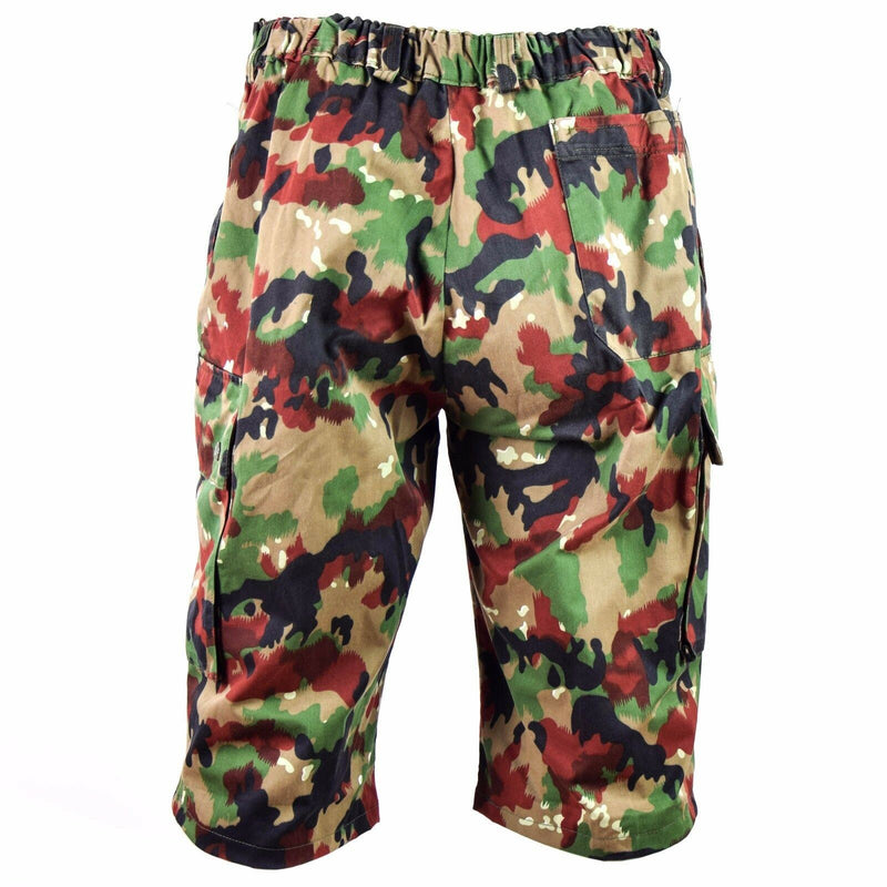Originele Zwitserse legerhorts M83 Combat Field Alpenflage Taz 83 Camo -vrachtshorts