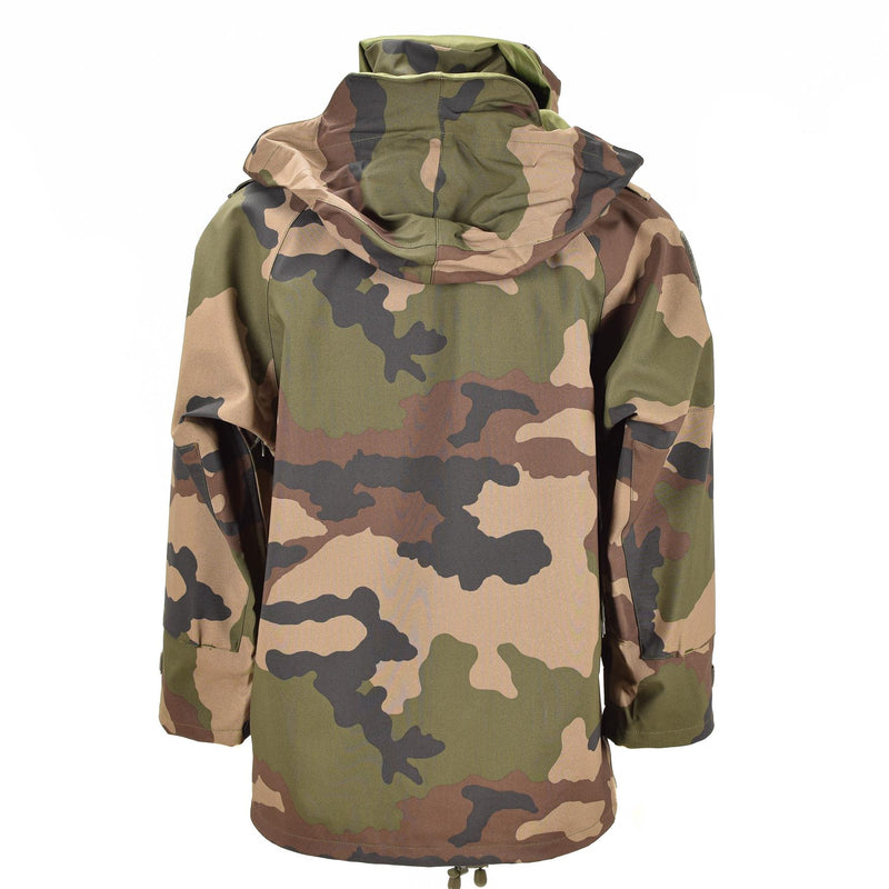 Echt Frans leger waterdichte trilaminaatjack camo goretex rain parka met capuchon