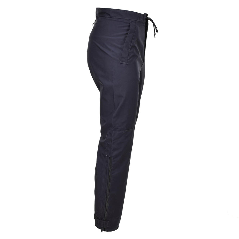 Echte Britse politie Regenbroeken Outdoor Waterdichte natte weerbroek Blauw
