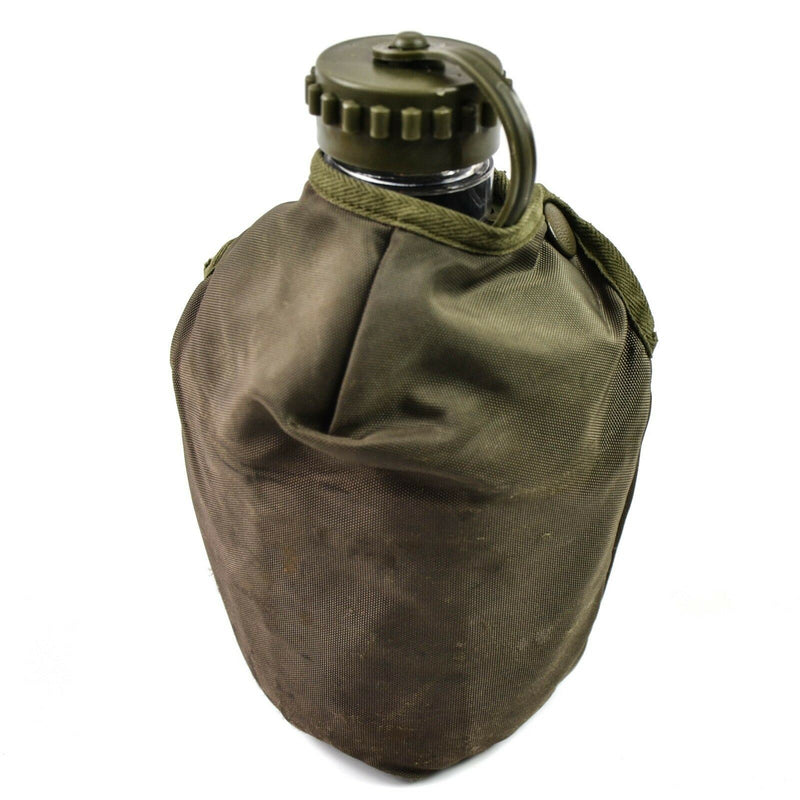 Origineel Oostenrijkse leger drink fles fles fles militaire kantine pot zakje