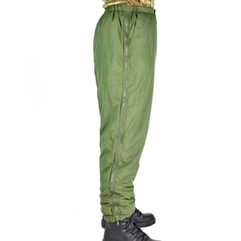 Brits leger omkeerbare broek thermisch groen kaki koud weer broek softtie