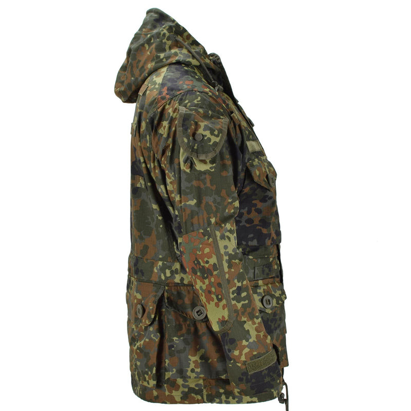 MIL-TEC merkjack ripstop smokd Duits leger flecktarn camo parka herenkleding
