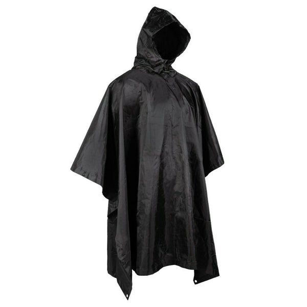 Merk leger stijl waterdichte regen ripstop poncho cape militair zwart