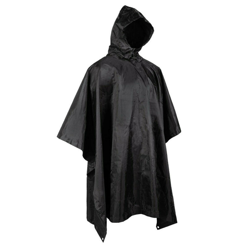 Merk leger stijl waterdichte regen ripstop poncho cape militair zwart