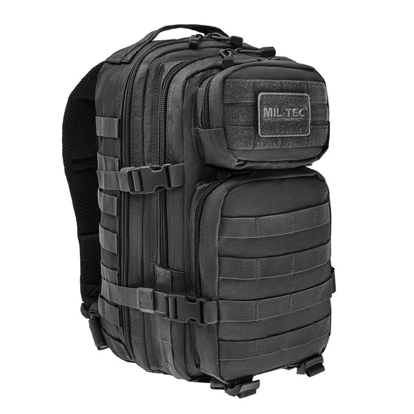 MIL-TEC U.S. Assault Style 20L Tactical Daypack Outdoor Camping Black Backpack