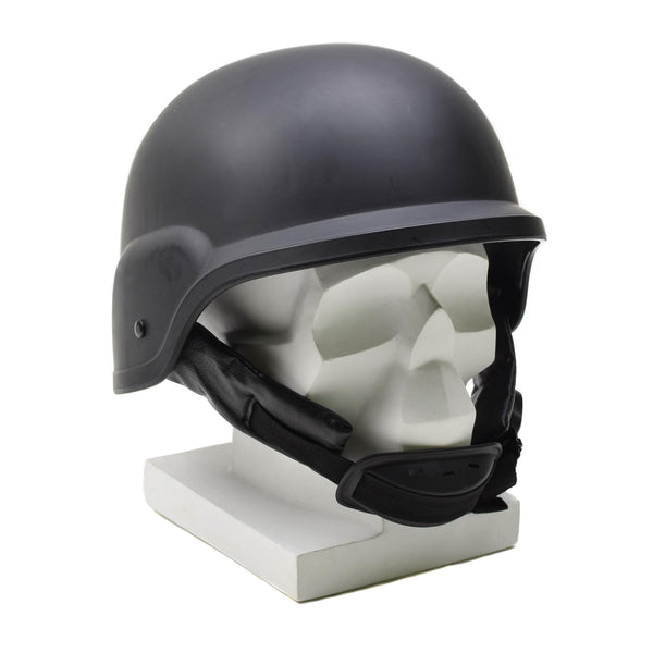 Originele Britse militaire zwarte plastic helm Mk7 tactische trainingsuitrusting nieuw