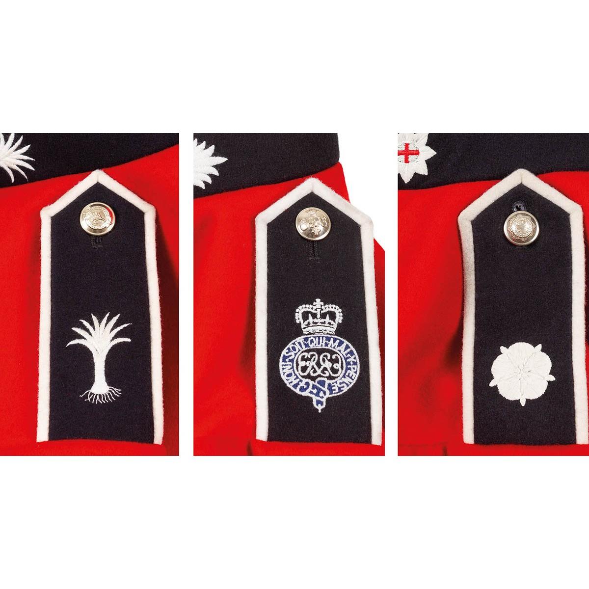 Echte Britse legerjas uniform tuniek rode jurk scharlaken bewakers cavalerie