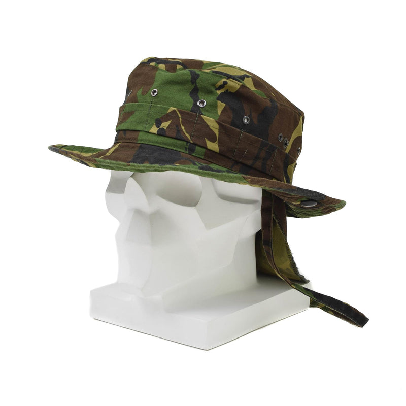 Origineel Nederlands militair Panama hoed nekflap tactisch DMP boonie cap surplus