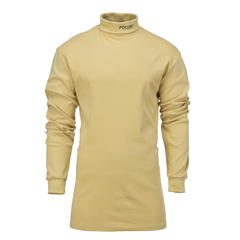 Echte Duitse militaire politie onderstreept lichtgewicht schildpaddenhirmshirt zand nieuw