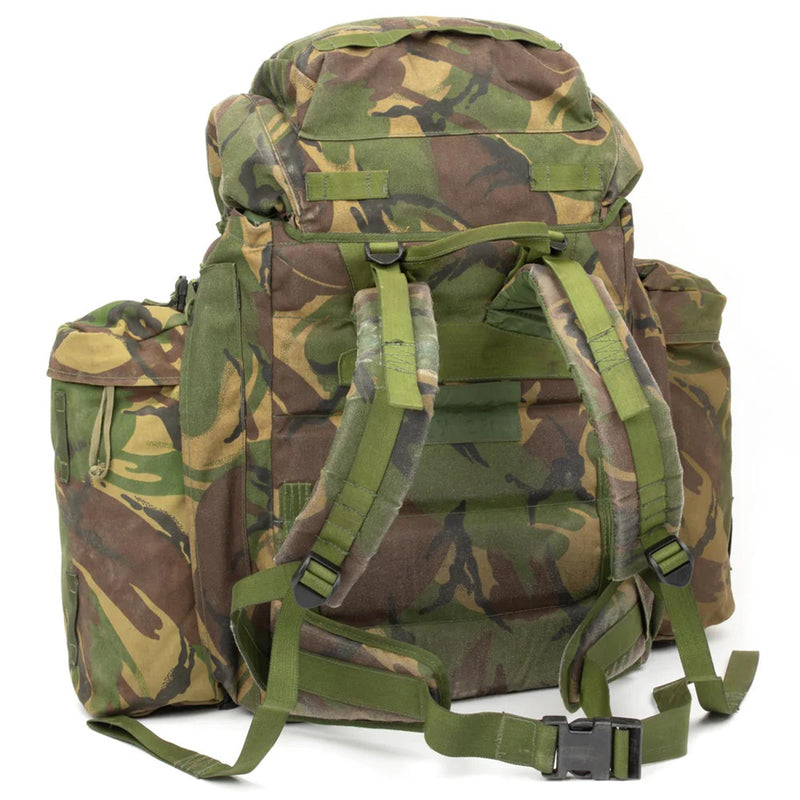 Originele Britse militaire tactische rugzak Woodland Camo 90 Liter Zijzakken