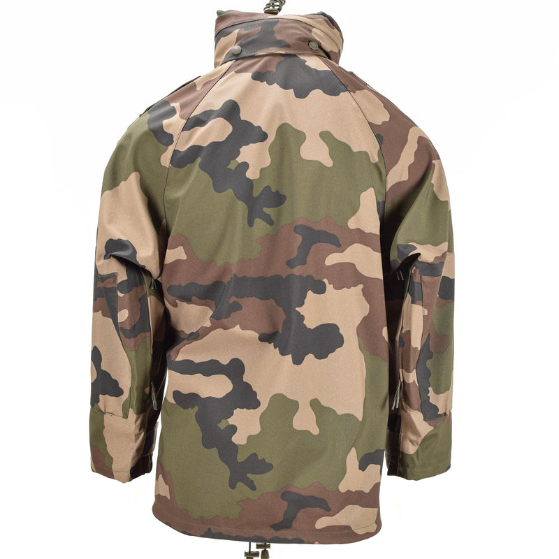Echt Frans leger waterdichte trilaminaatjack camo goretex rain parka met capuchon