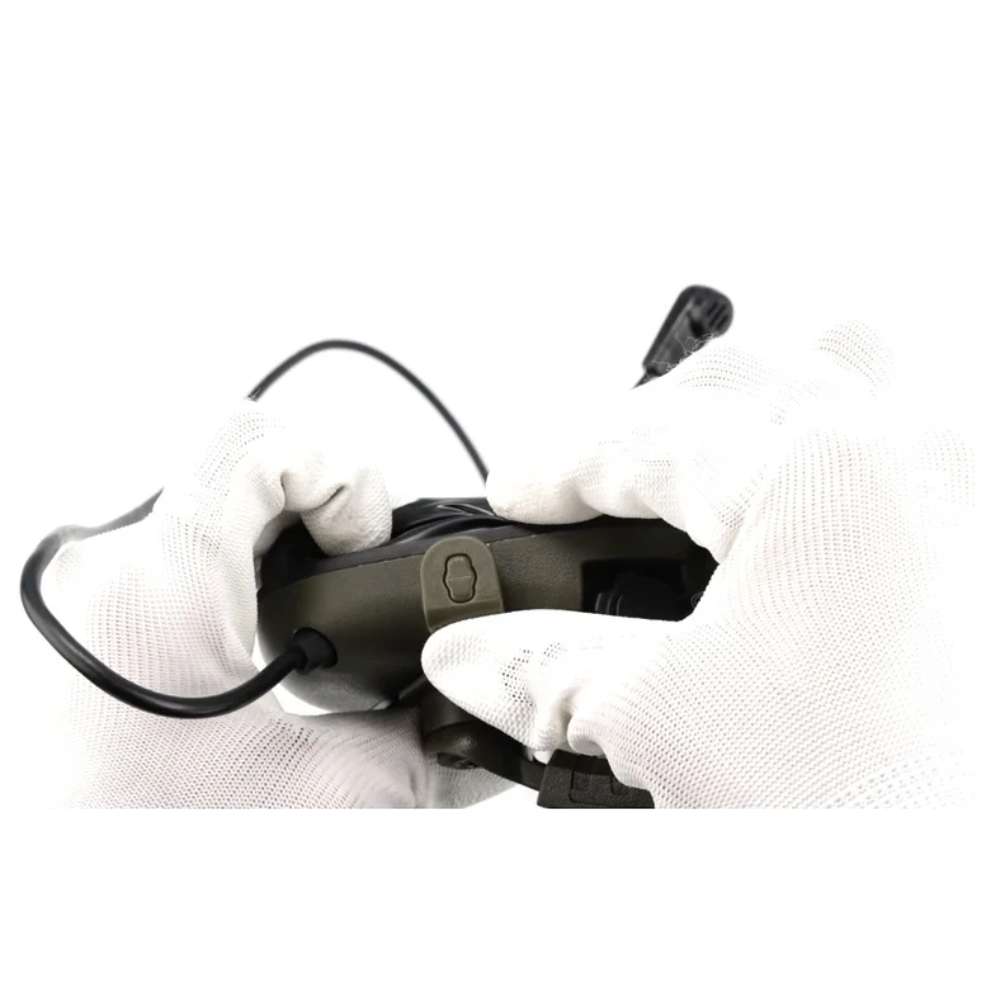 EARMOR M16A ARC Helmrailadapter PLUS Serie Gehoorbeschermer Coyote Bruin