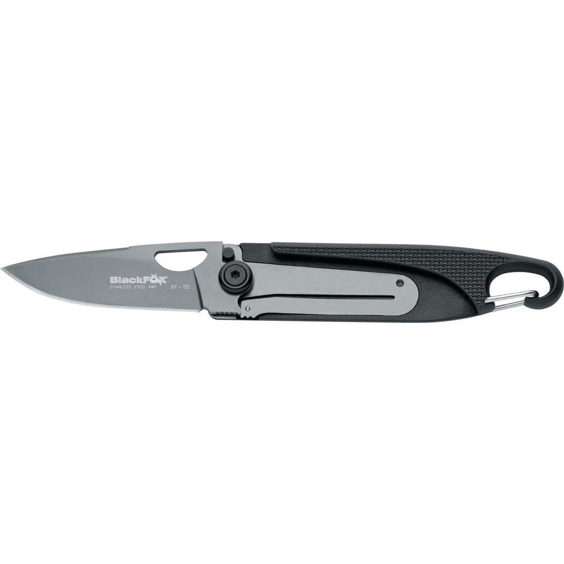 Fox Knives Brand Baroni zakmes titanium gecoat 440 staal zytel zwart handvat