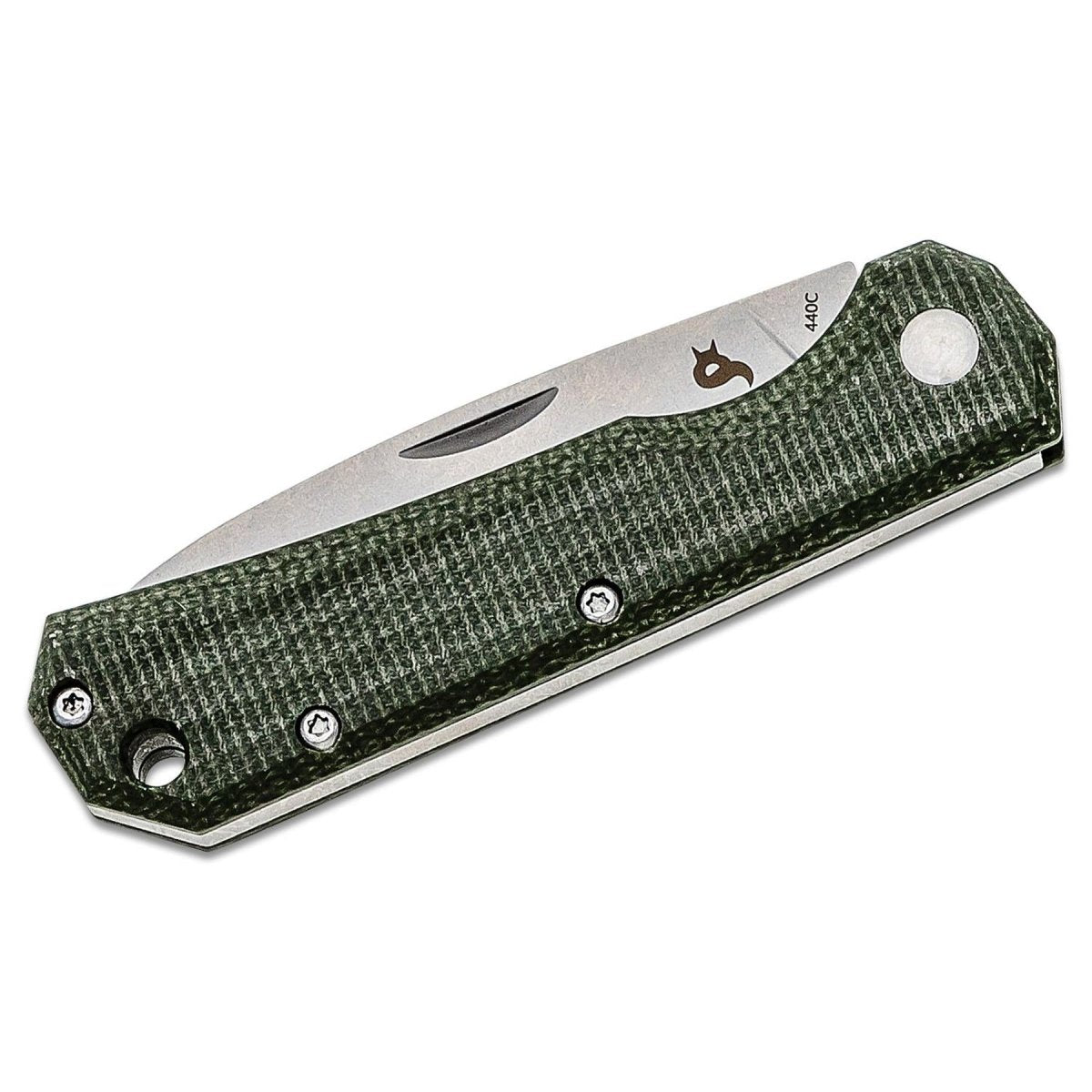 Fox Knives Brand CIOL zakmes gesatineerd RVS 440C Micarta handvat