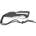 Fox Knives Brand zakmes gesatineerd 440 roestvrijstalen lemmet G10 handvat