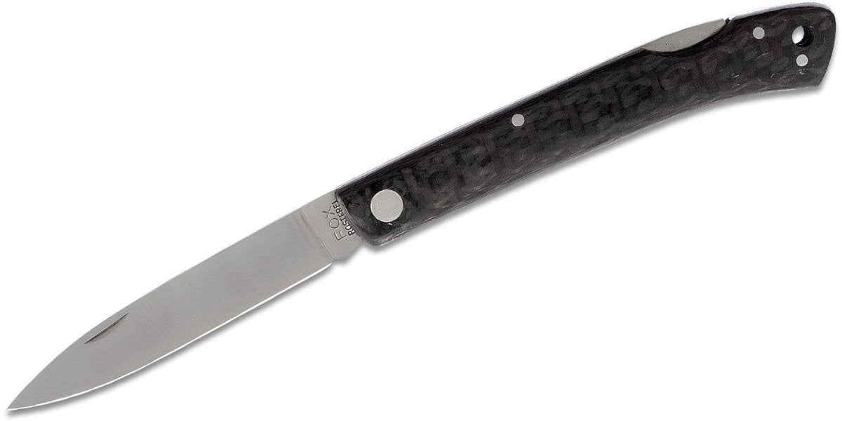 Fox Knives Brand Italy zakmes RVS 440C Koolstofvezel handvat