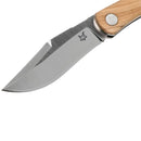 Fox Knives Brand Italy LIBAR folding knife stainless steel M390 Olive wood handle - GoMilitar