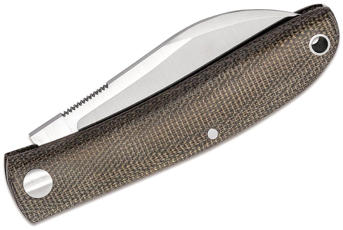 Fox Knives Brand Italy Livri zakmes RVS M390 Groen Micarta