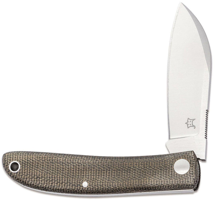 Fox Knives Brand Italy Livri zakmes RVS M390 Groen Micarta - GoMilitar